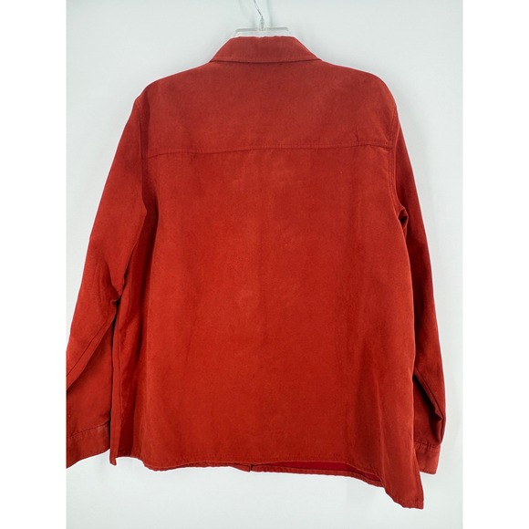 Alfred Dunner Womens Shirt Size 16 Orange Long‎ Sleeve Button Front Pockets - Picture 2 of 7